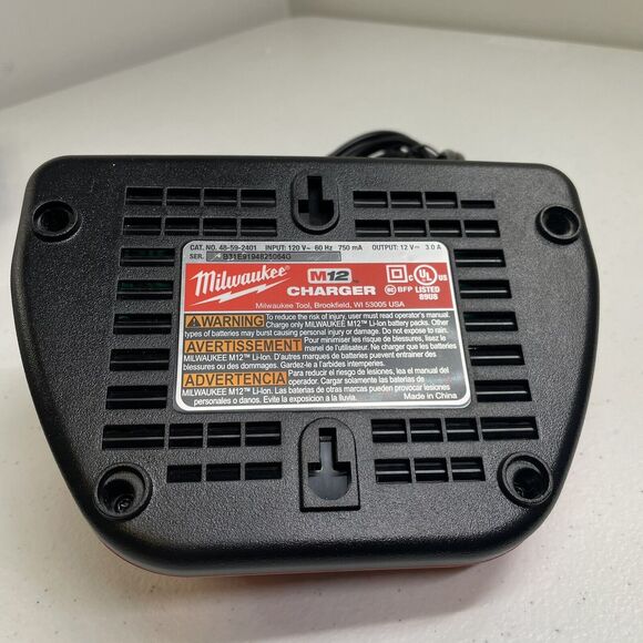 Milwaukee M12 Battery Charger Open Box LED 12V OEM Tested Working - Picture 6 of 6